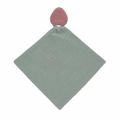 Lässig Teether/Comforter Natural Rubber Strawberry
