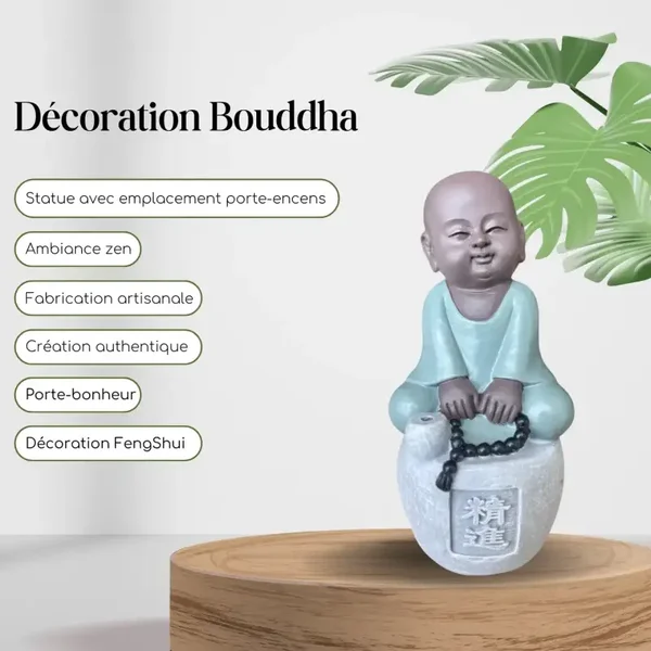 Porte-encens Figurine Bouddha Progression Sérénité