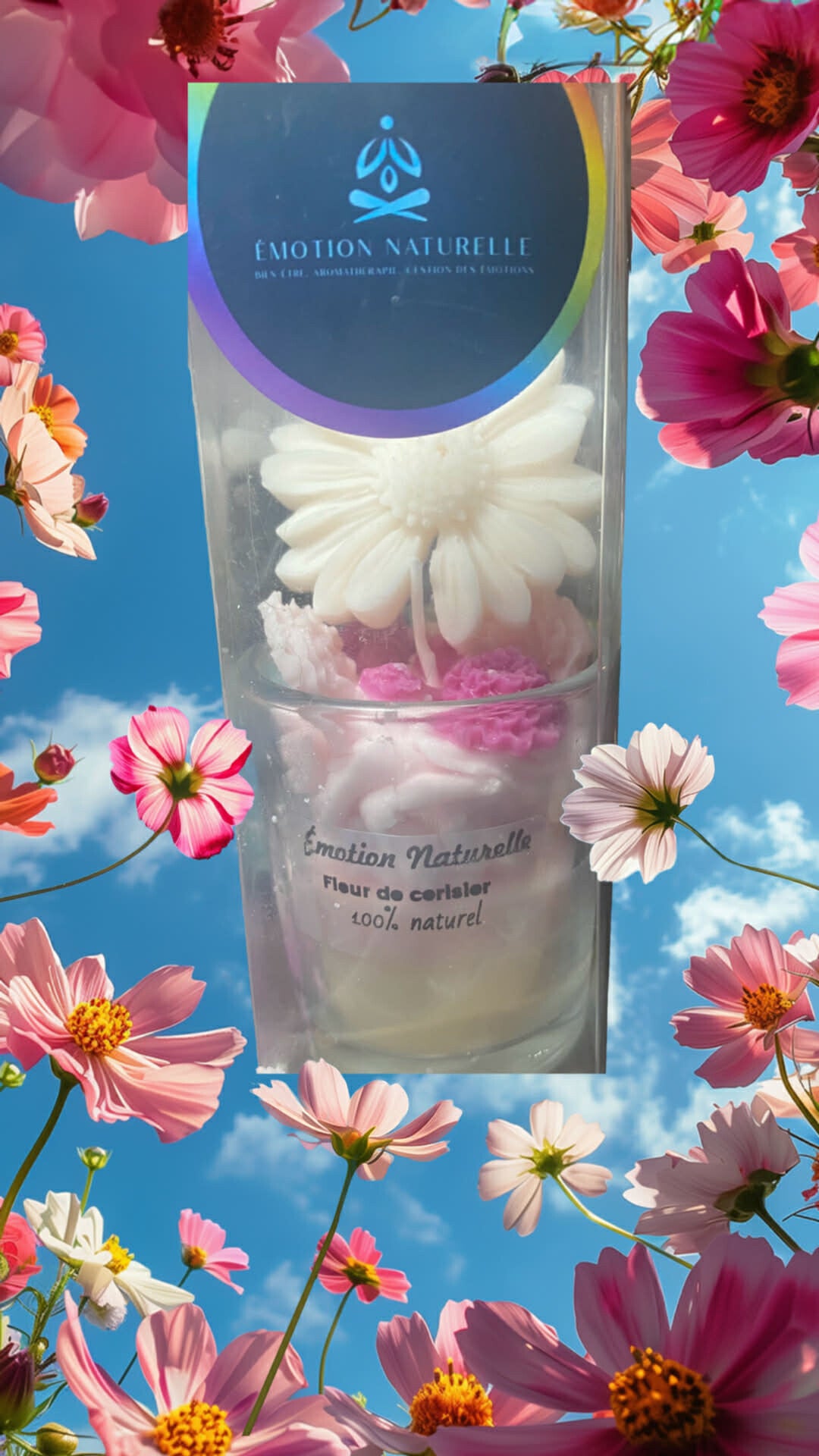 Bougie et son fondant dans leur boite