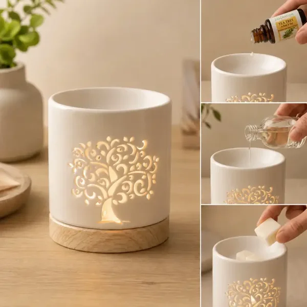 Brûle Parfum et fondants arbre de vie Céramy Life Tree