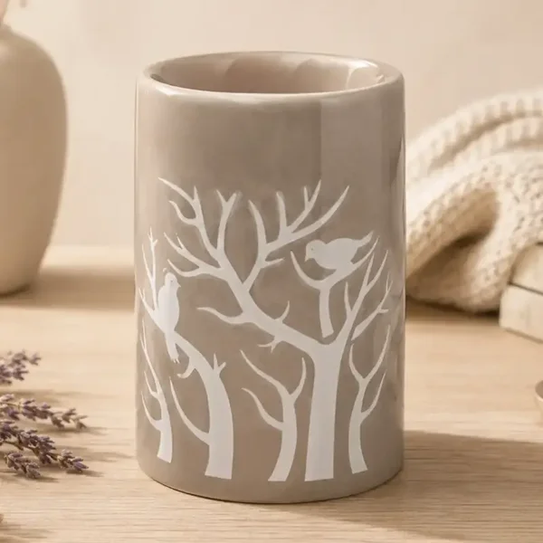 Brûleur Cire Parfumée, Huiles et Parfums Treebee Gris