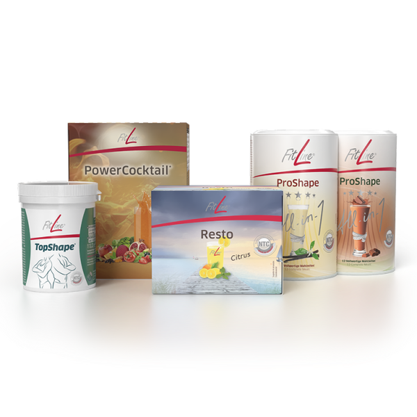 TopShape Optimal-Set (PowerCocktail + Resto Citrus + TopShape + 2x ProShape)