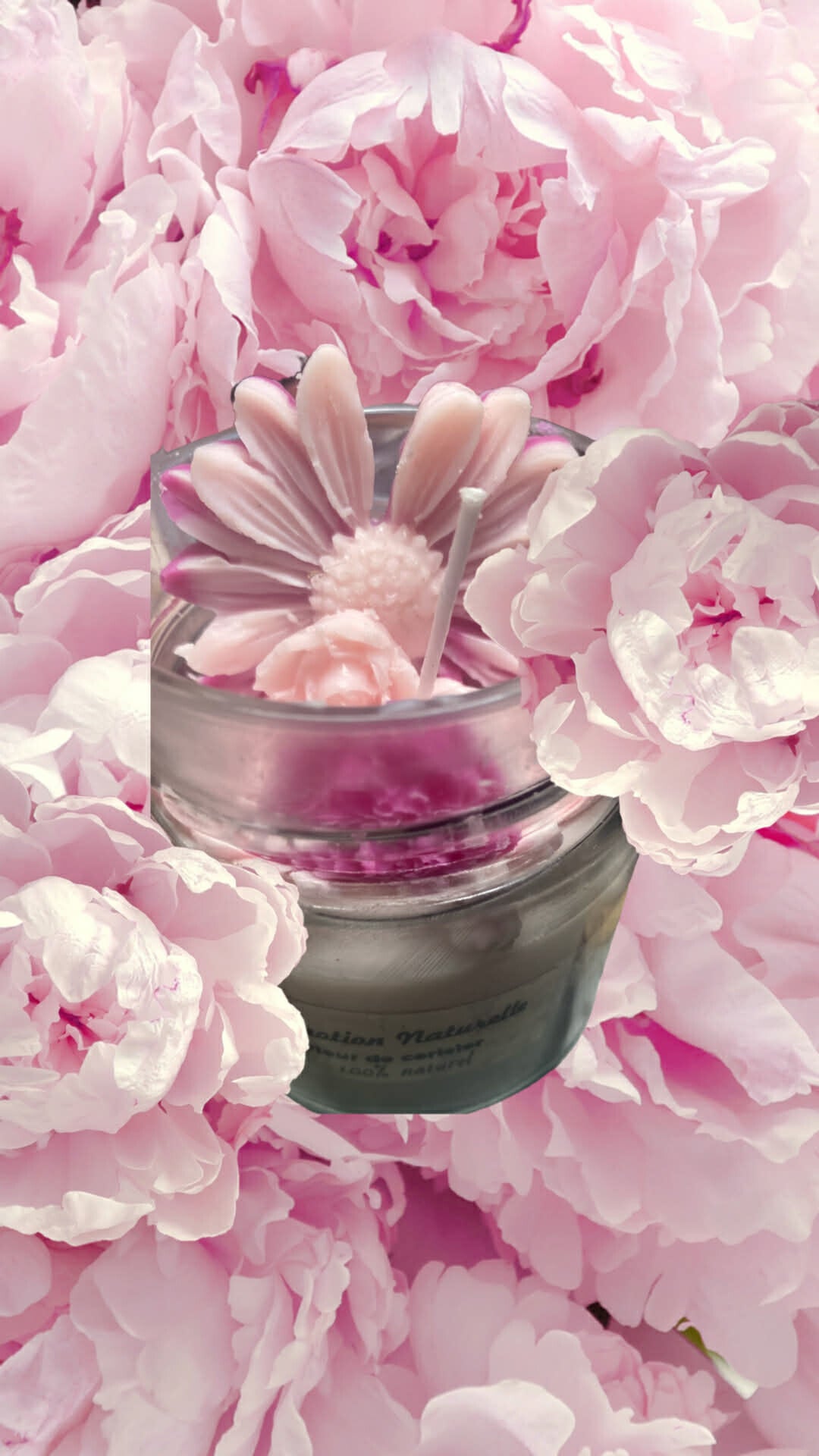 Bougie grand format fleur de cerisier ( plusieurs parfums disponibles)