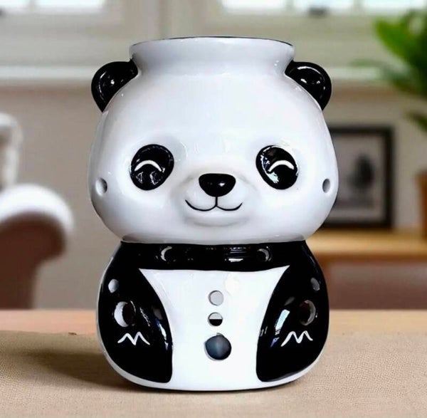 Brûle-parfum Panda en céramique pour huiles et cires