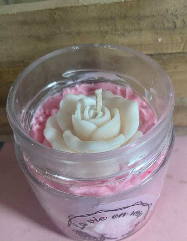 Bougie 200 ml la vie en rose