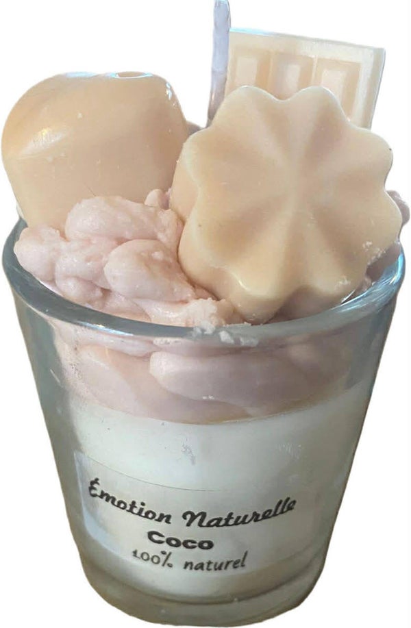Bougie coco 70 ml (différentes senteurs disponibles)