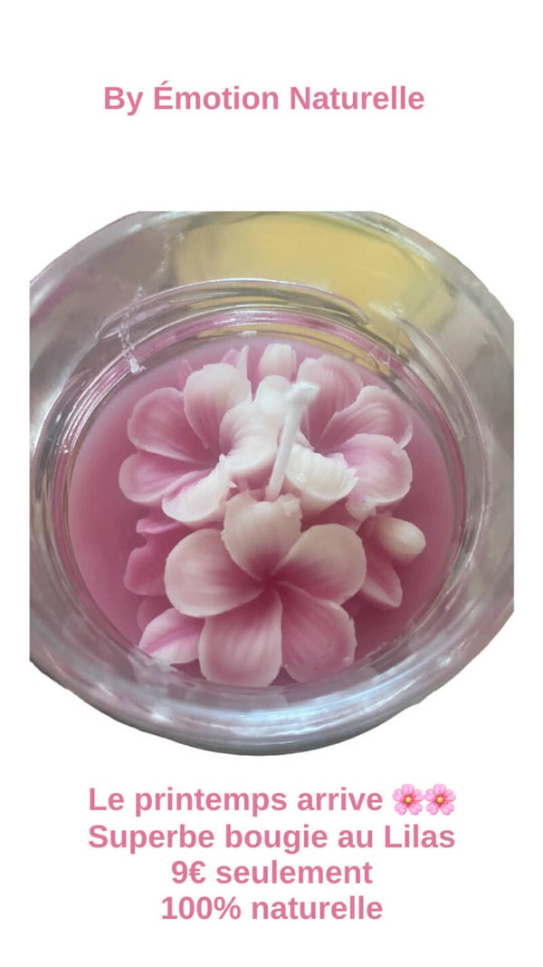 Bougie 200 ml fleur de cerisier ( différents parfums disponibles)