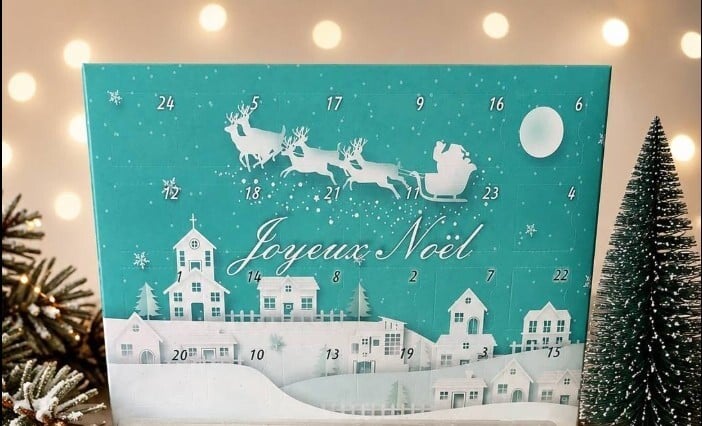 Calendrier de l'avent fondants parfumés Noël