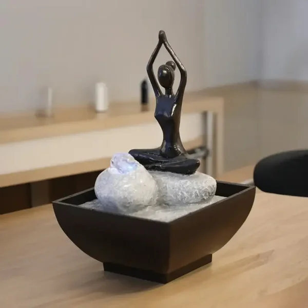 Yoga Objet de Décoration Fontaine d'intérieur Yoga 2