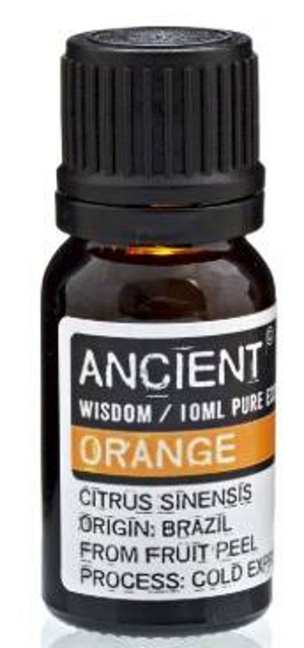 Huile essentielle d'orange (utilisée dans les massages pour soulager le stress, les douleurs abdominales, la diarrhée, la constipation, l'indigestion, la mauvaise digestion et la congestion du nez ...)