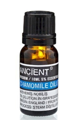 Huile essentielle de camomille romaine diluée (excellente pour les problème de peau, les douleurs abdominales, soulage les allergies, le rhume des foins, l'asthme ....)