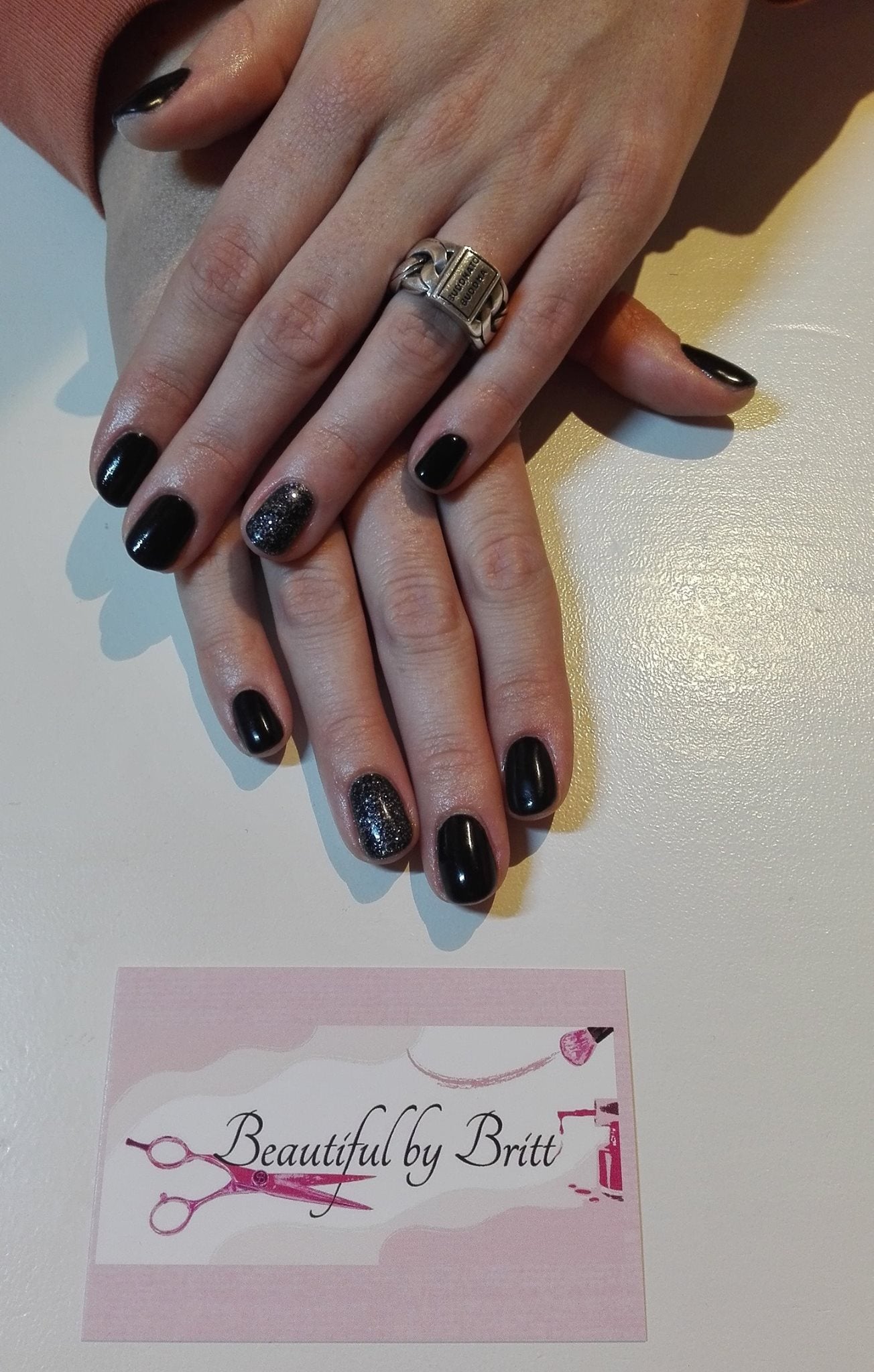 Zwart met de nieuwe zwarte glitter :D