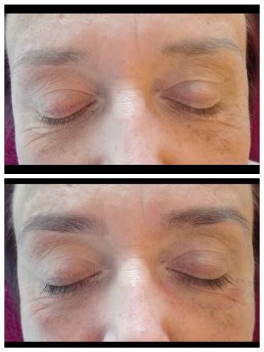 Verven wimpers en wenkbrauwen