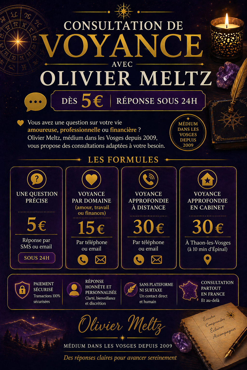 Consultation de voyance avec Olivier Meltz