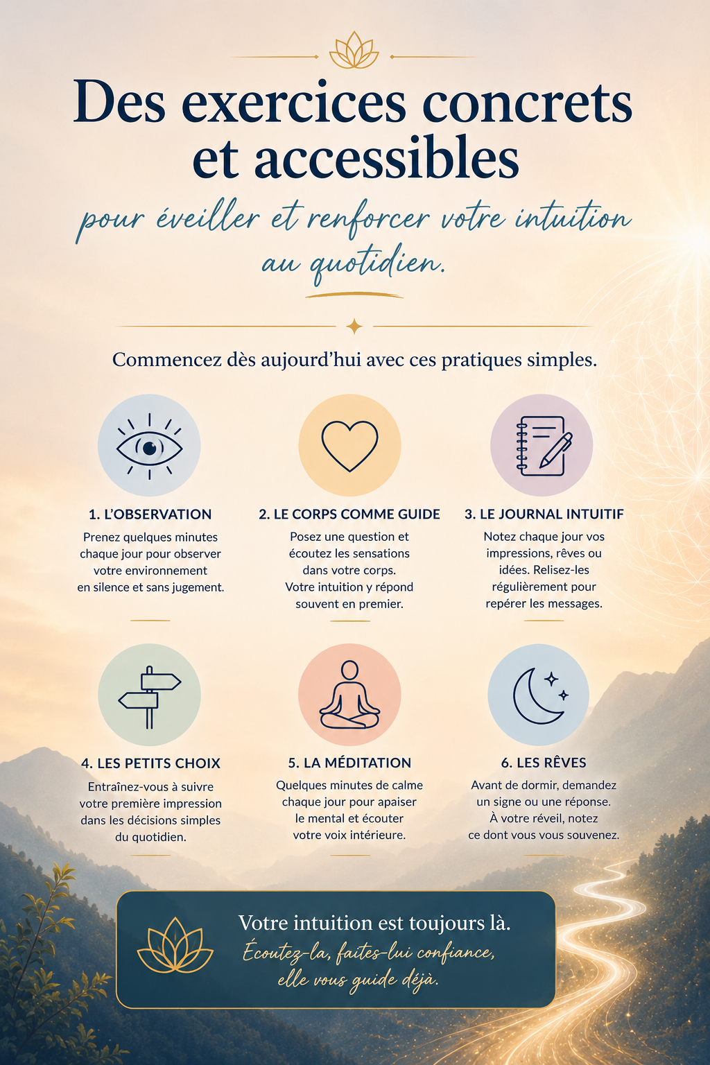 Exercices pratiques pour développer son intuition au quotidien