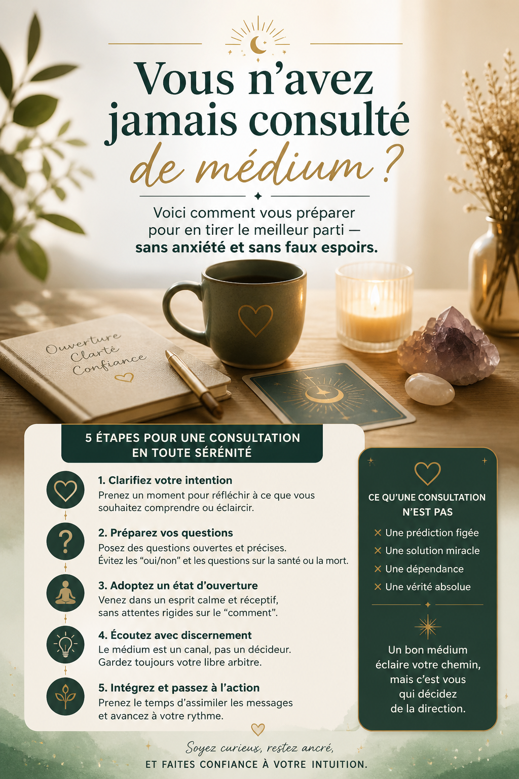 Première consultation médium voyant comment se préparer conseils pratiques