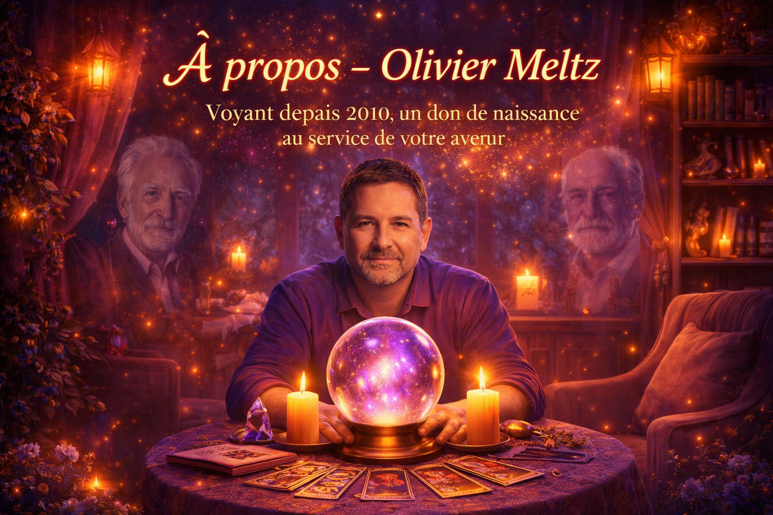 À propos – Olivier Meltz, voyant depuis 2010, un don de naissance au service de votre avenir