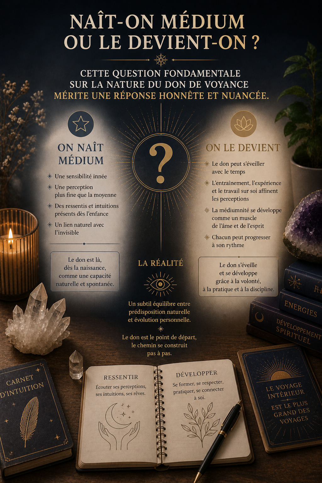 Don voyance inné acquis médium naissance développement nature