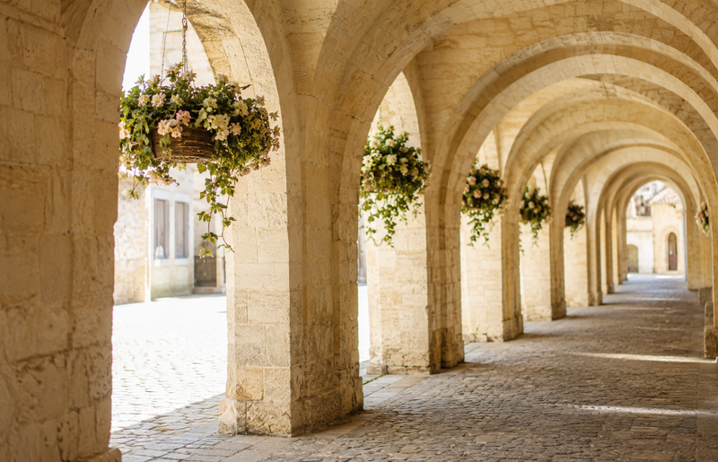 Les arcades du centre historique de Remiremont