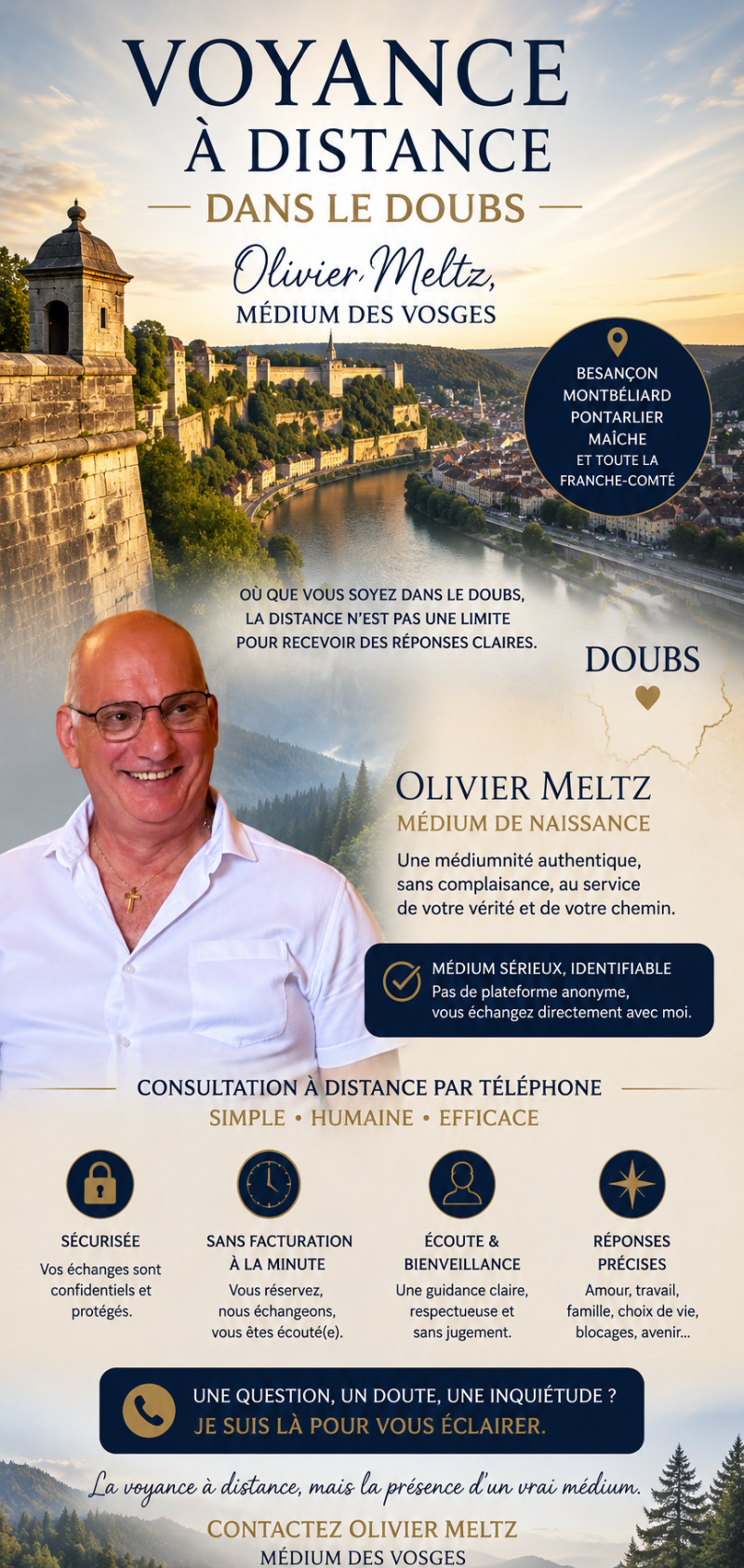 Voyance à distance Doubs — Olivier Meltz, médium des Vosges