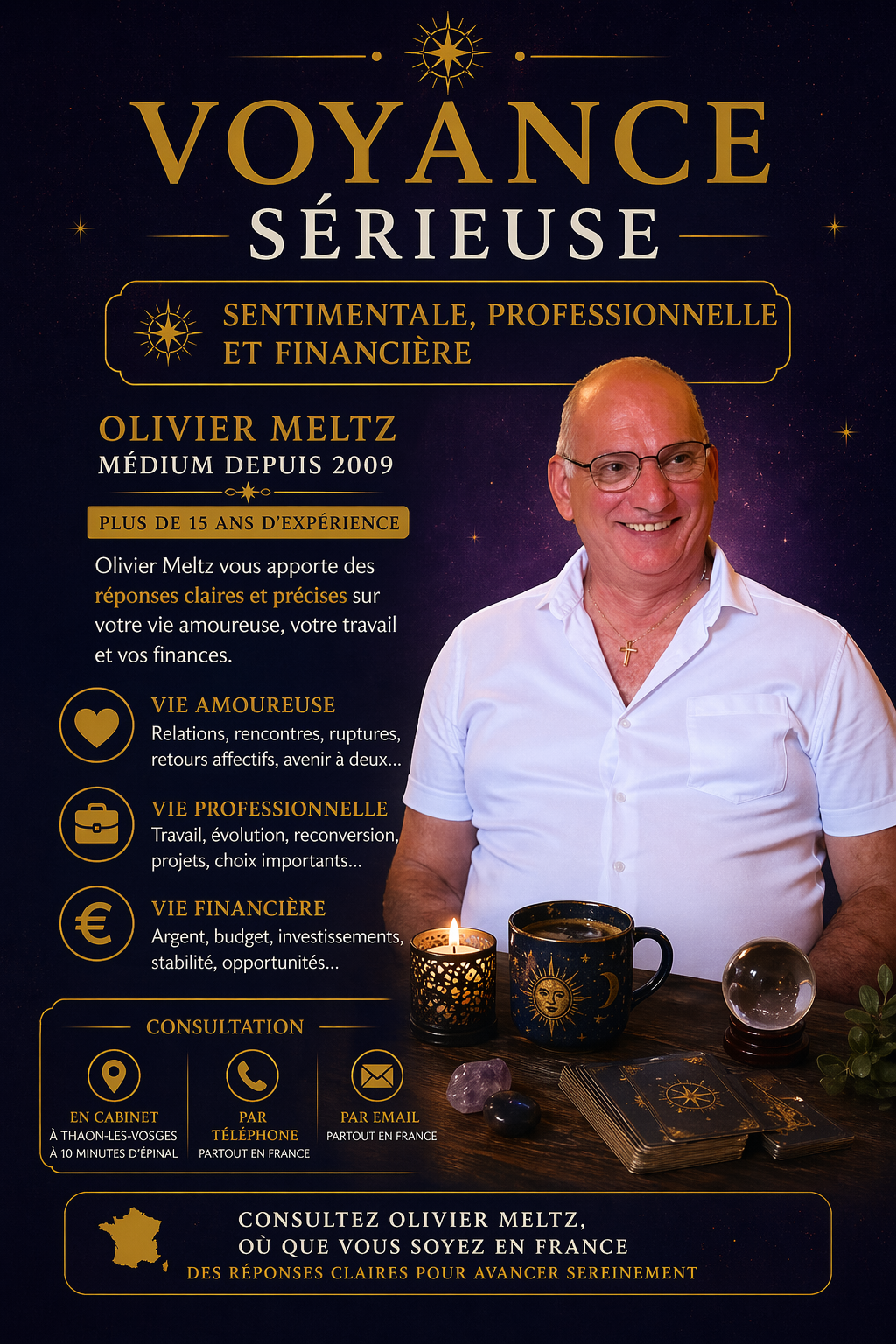 Olivier Meltz – Médium et voyant sérieux dans les Vosges