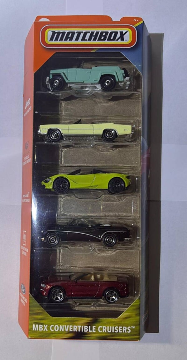 Matchbox 5 Pack  MXB Convertible Cruisers