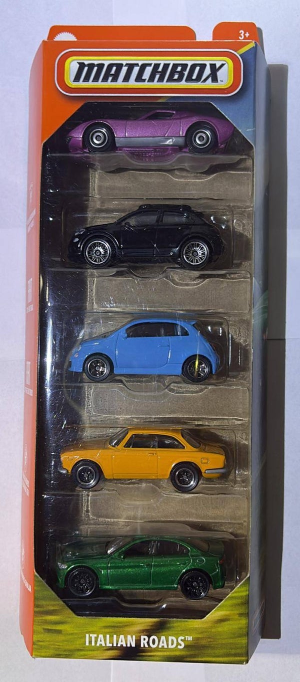 Matchbox 5 Pack  Italian Roads