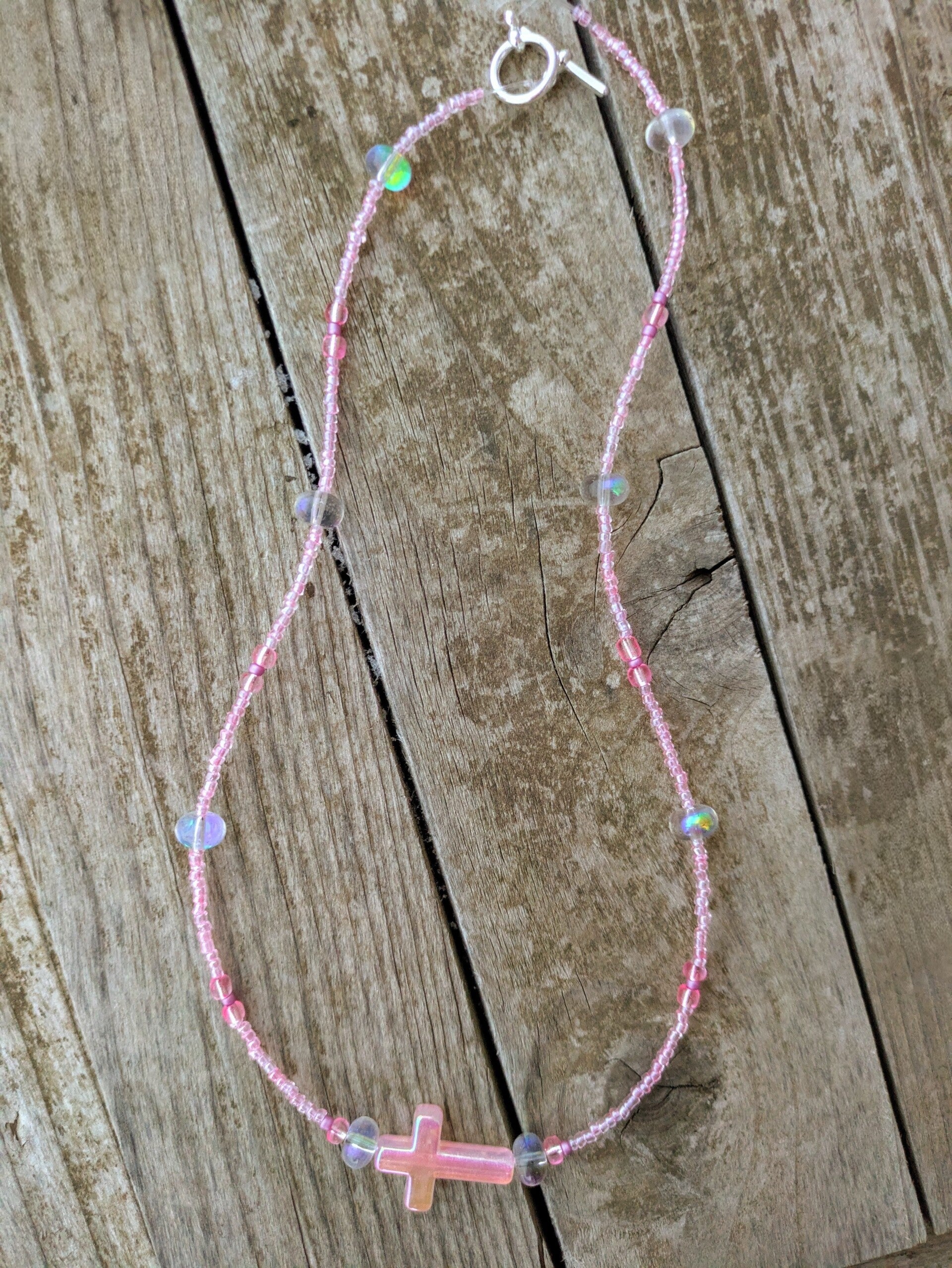 Pick Your Color Cross Necklace