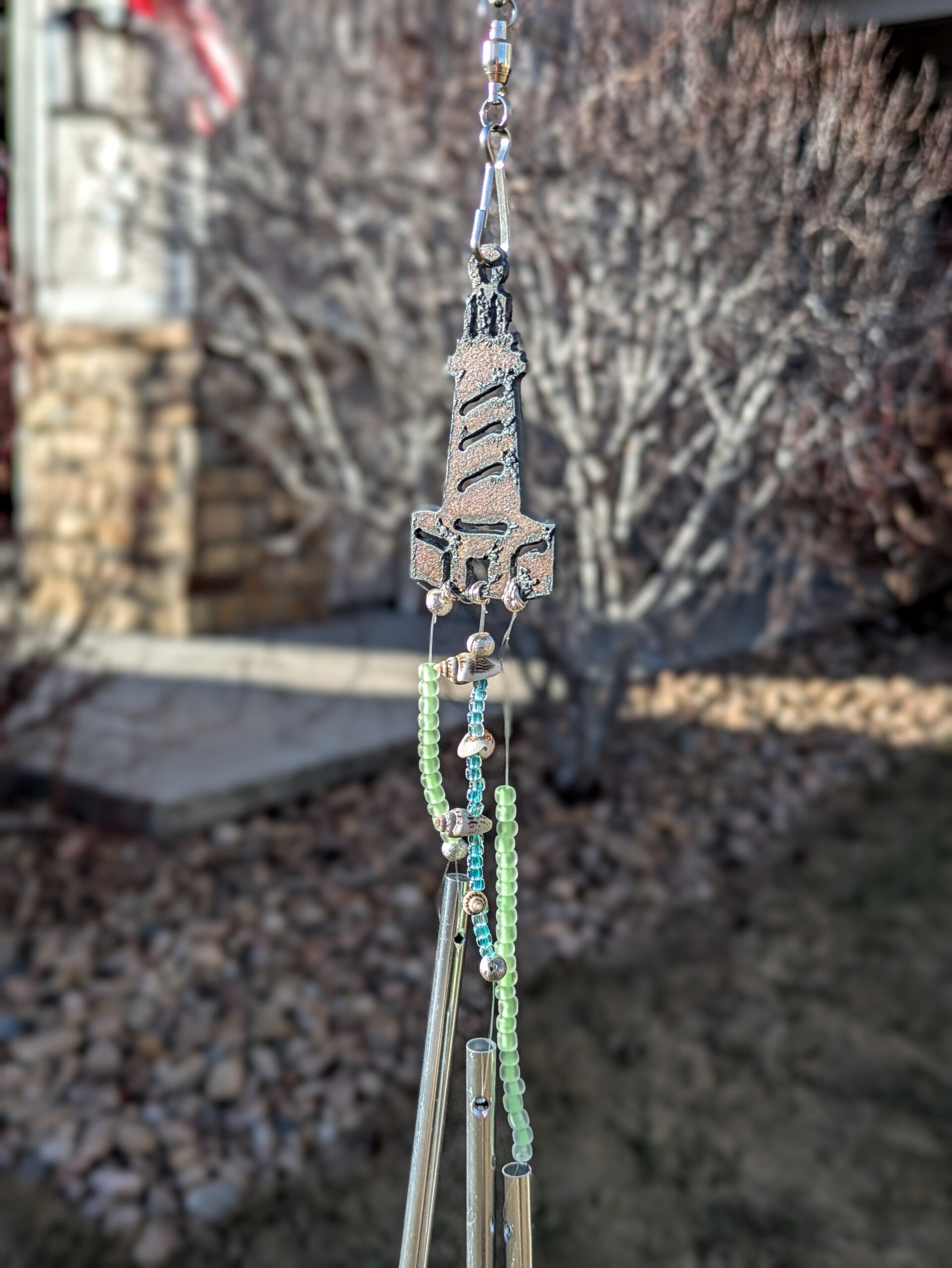Glow in the Dark Lighthouse Wind Chime