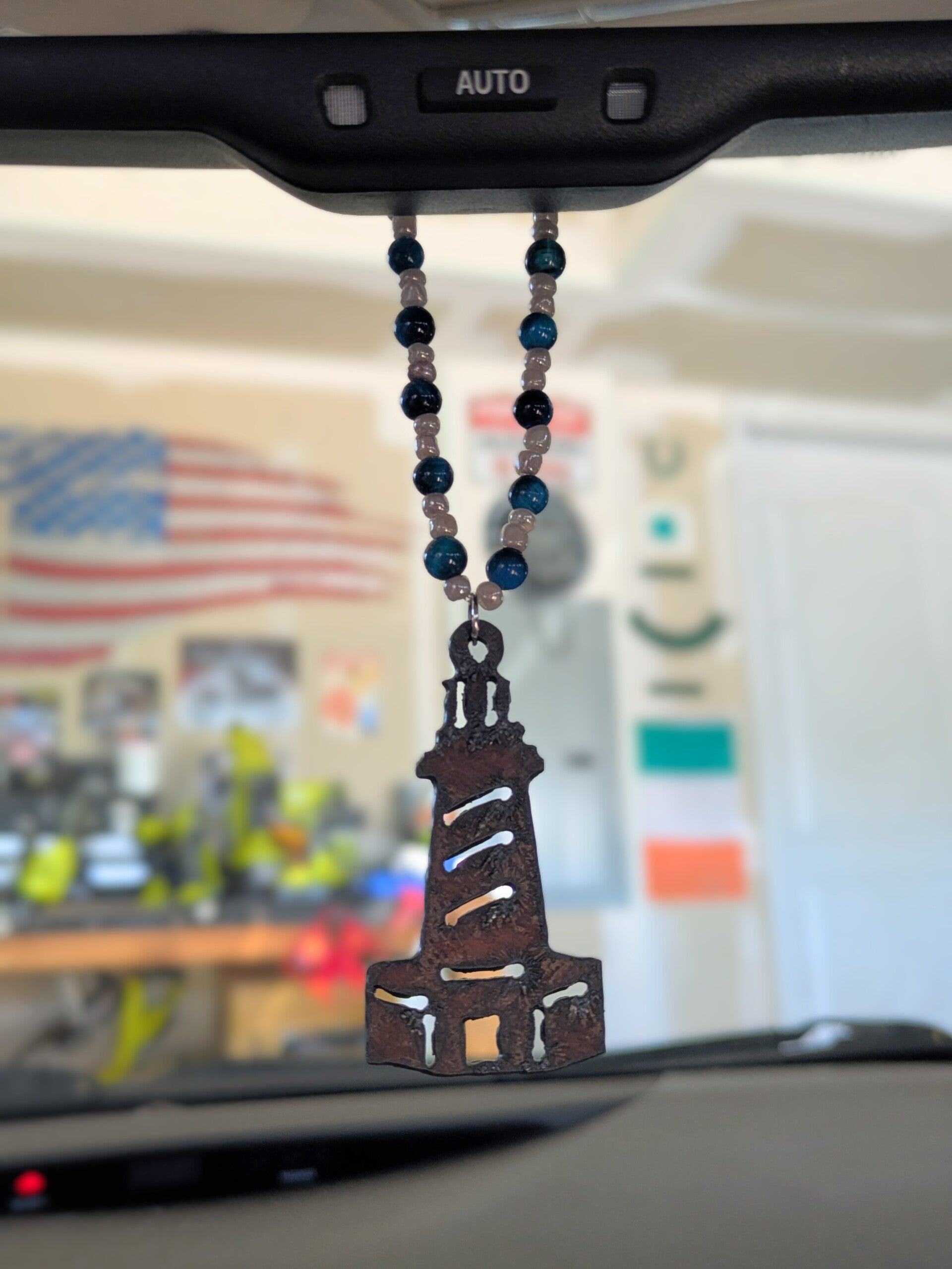 Lighthouse Rearview Mirror Charm