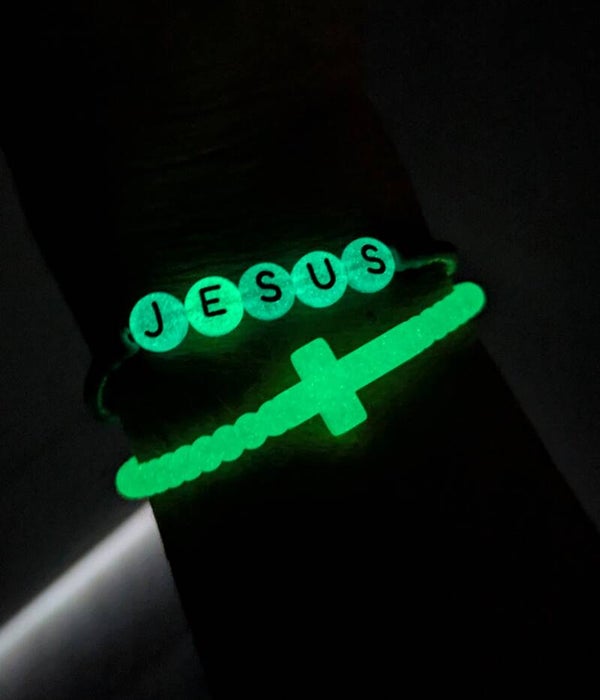 Glow in the Dark Jesus Bracelets