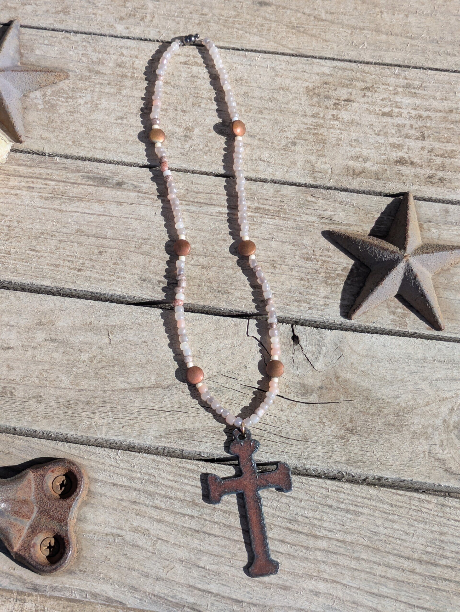Cross Rearview Mirror Charm