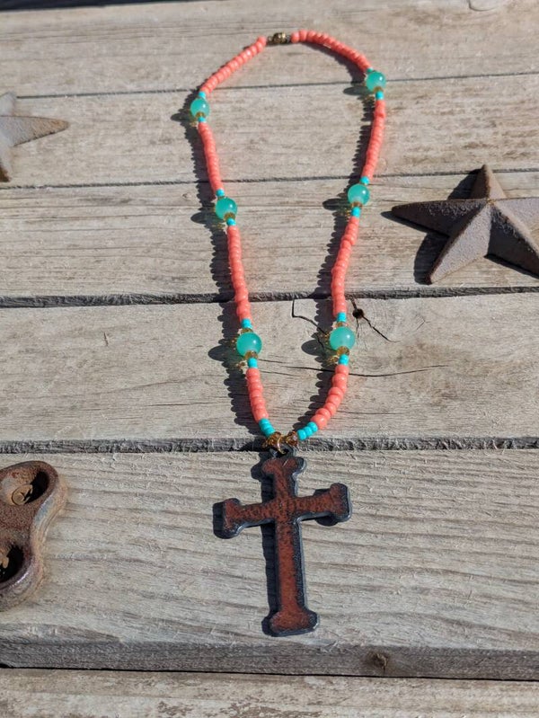 Cross Rearview Mirror Charm