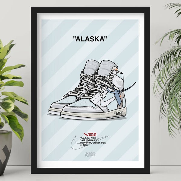 NIKE AIR JORDAN 1 V.A.A. "ALASKA" POSTER (50X70CM)