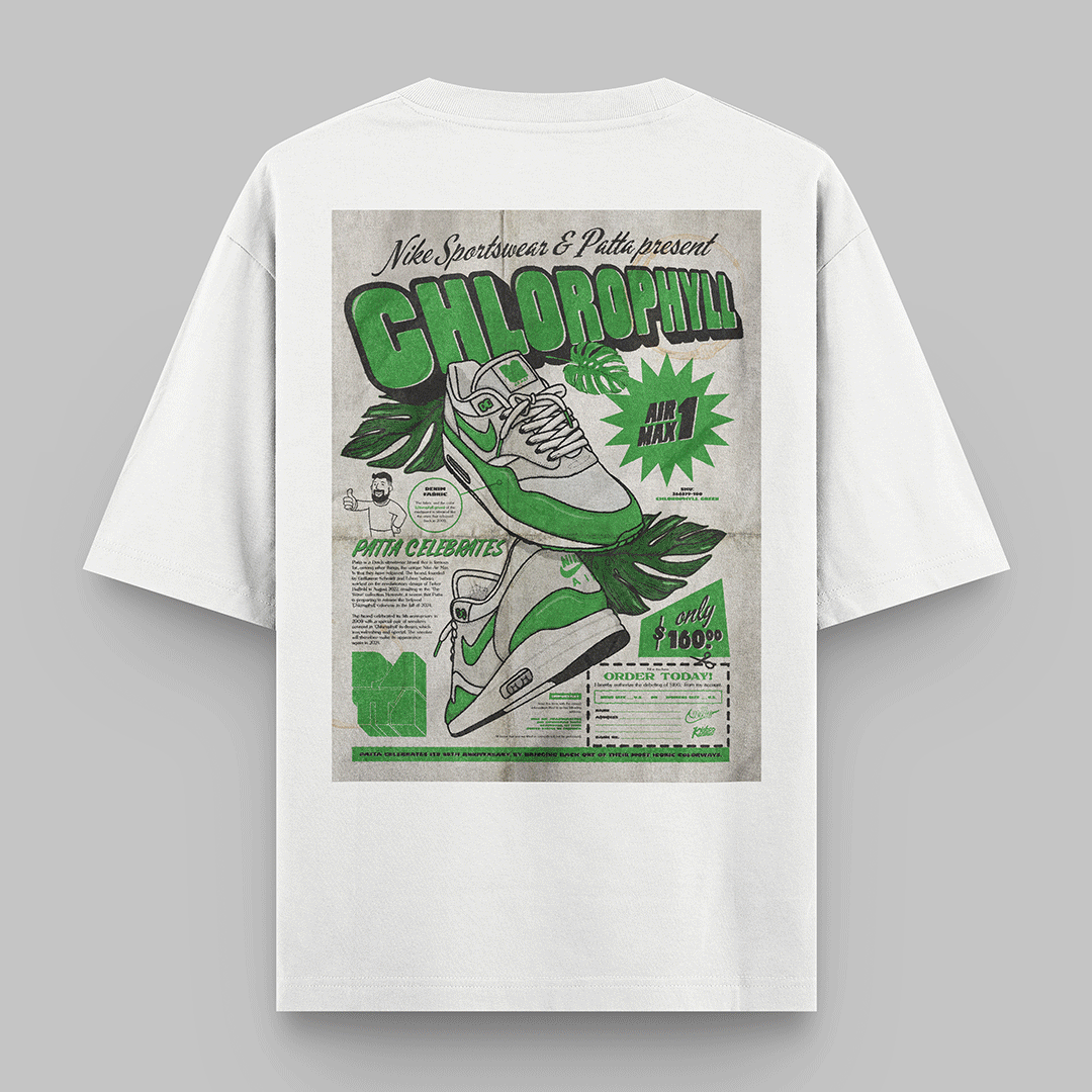 POSTER ARTWORK WHITE T-SHIRT (LUXURY HEAVY T-SHIRT)