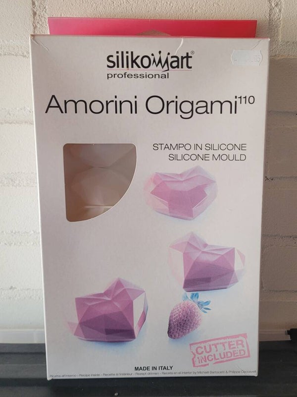 TH Silikomart Siliconen Mold Hartjes Origami