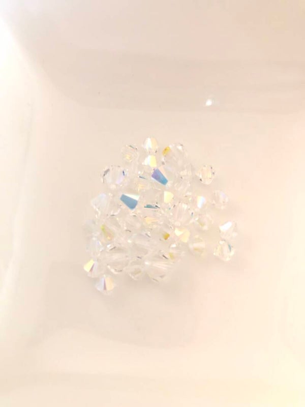 Swarovski kralen white rainbow