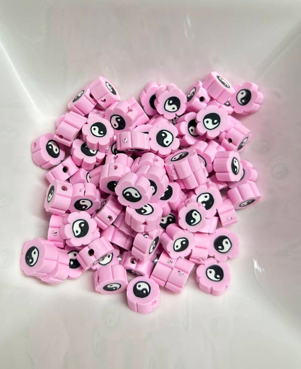 Roze yingyang polymeer