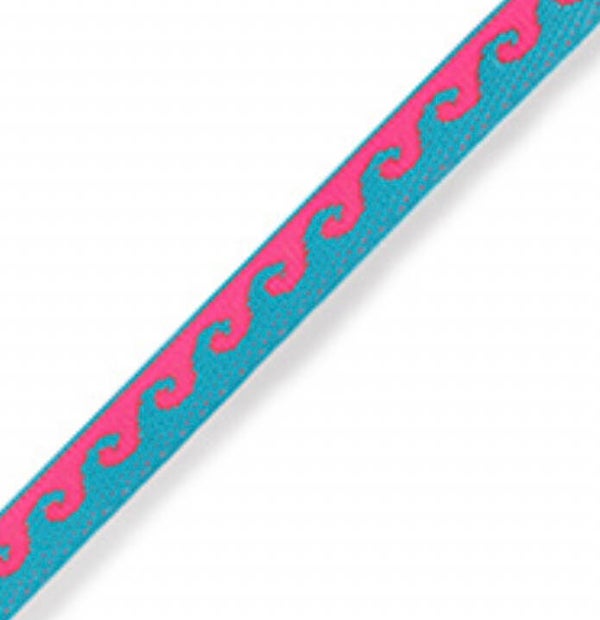 Wave lint blue-pink neon