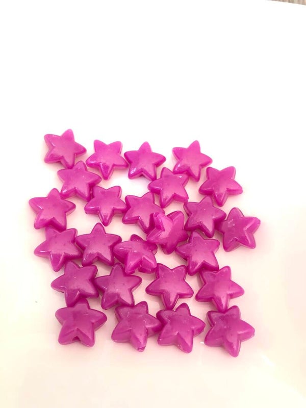 Paarse ster acryl groot