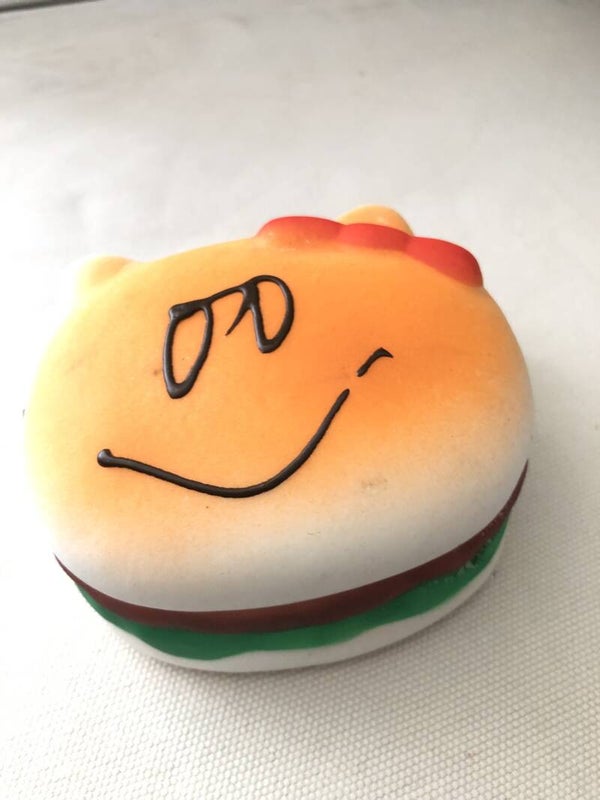 Smiley hamburger squishy