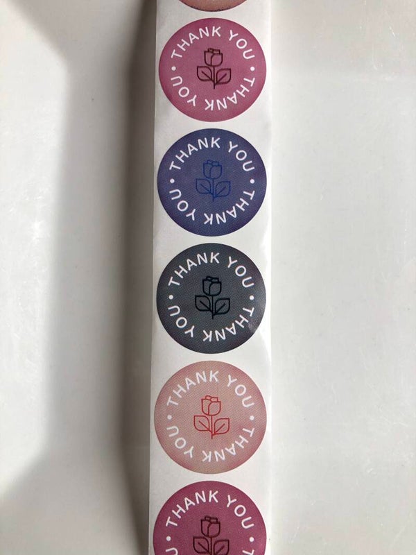 Thank you stickers