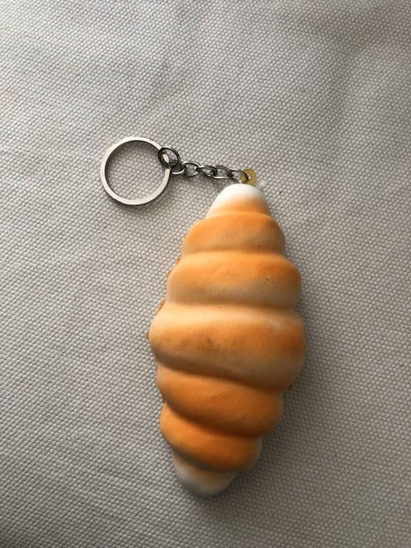 Squishy sleutelhanger croissant