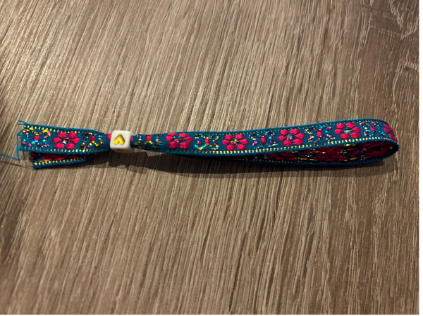 Flower lint armbandje