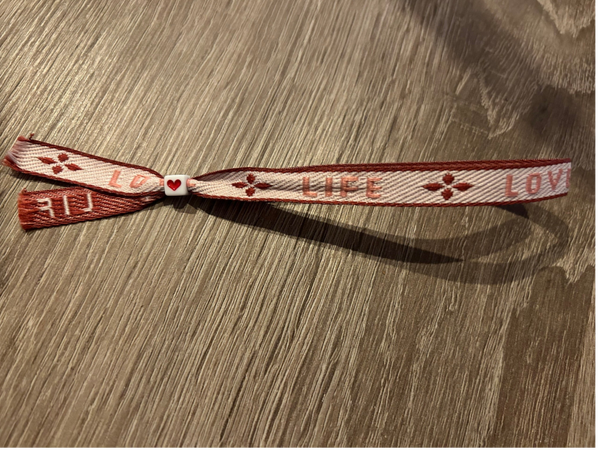 Life love lint armbandje