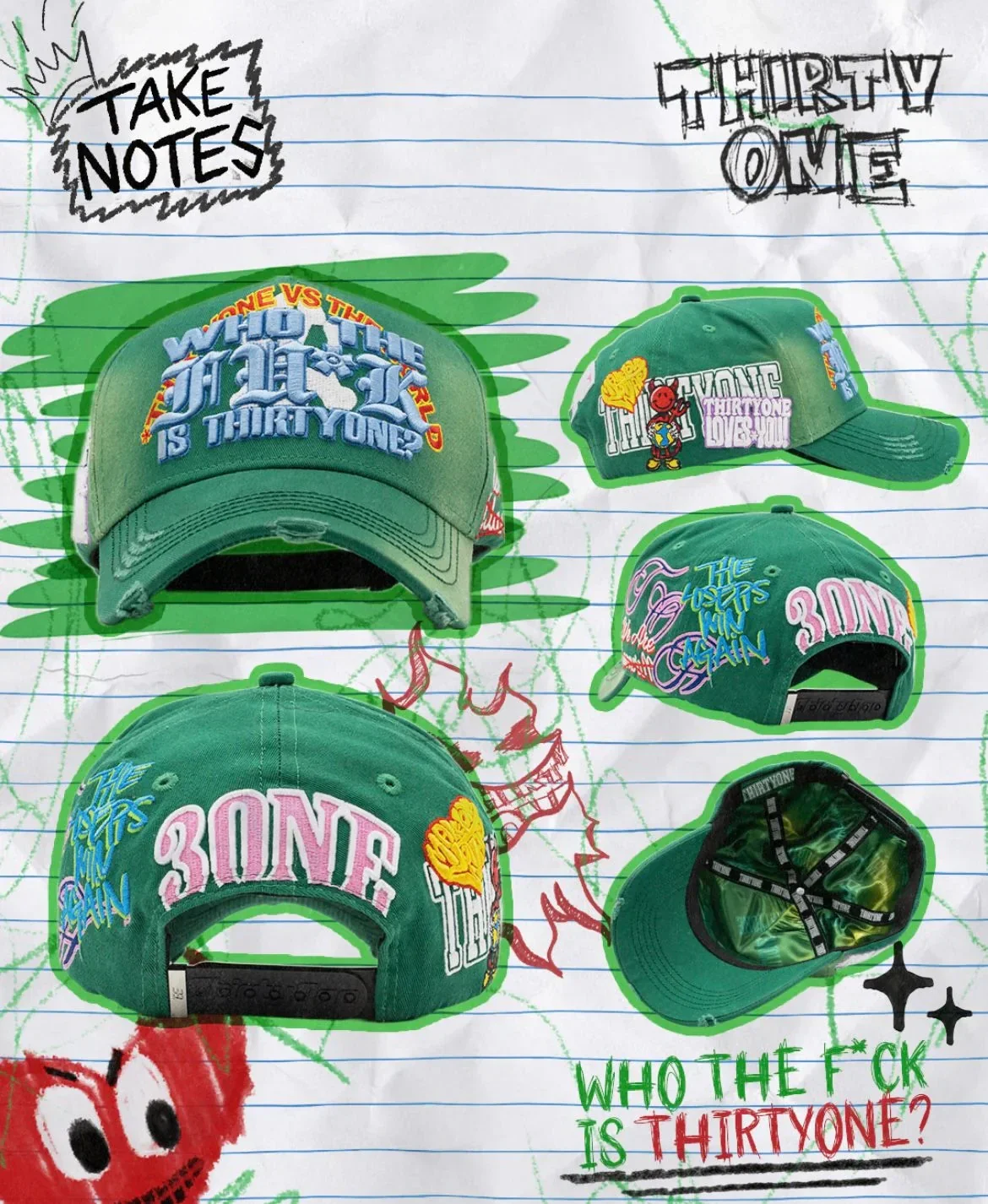 "WHO THE FCK" | 31 HATS - TN