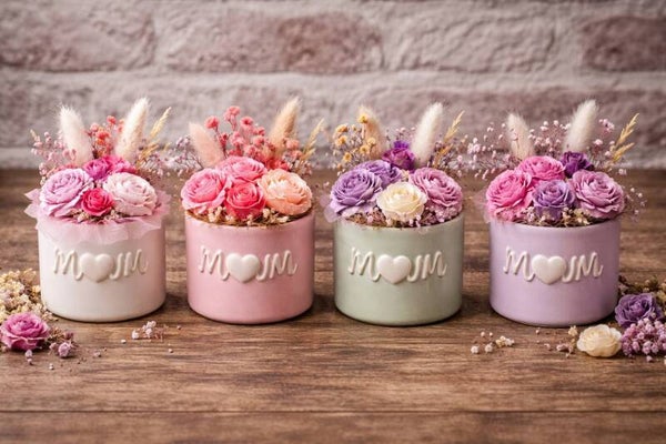 contenant MoM, + bouquets de 6 fondants parfumées spéciale "fêtes des mères"