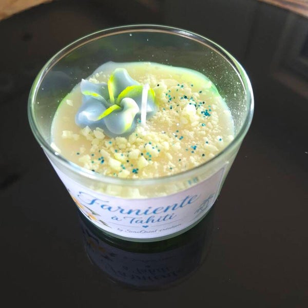 Verre bougie des îles