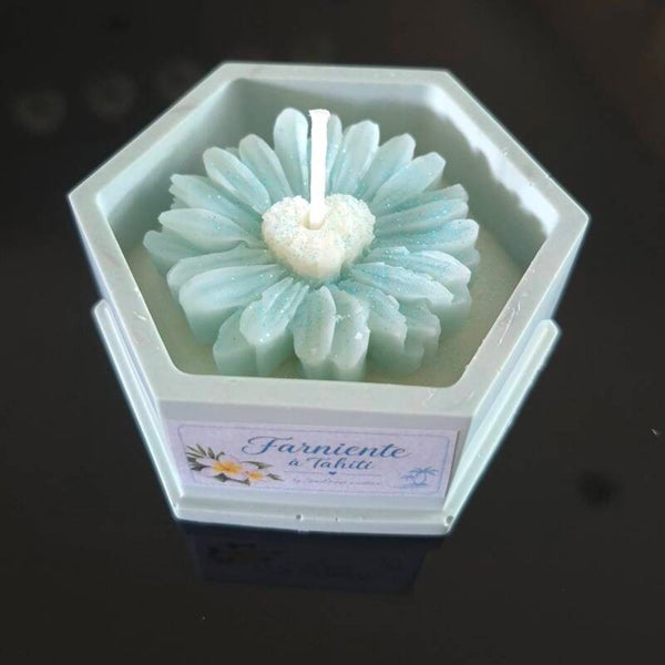 Hexagone parfumé bleu