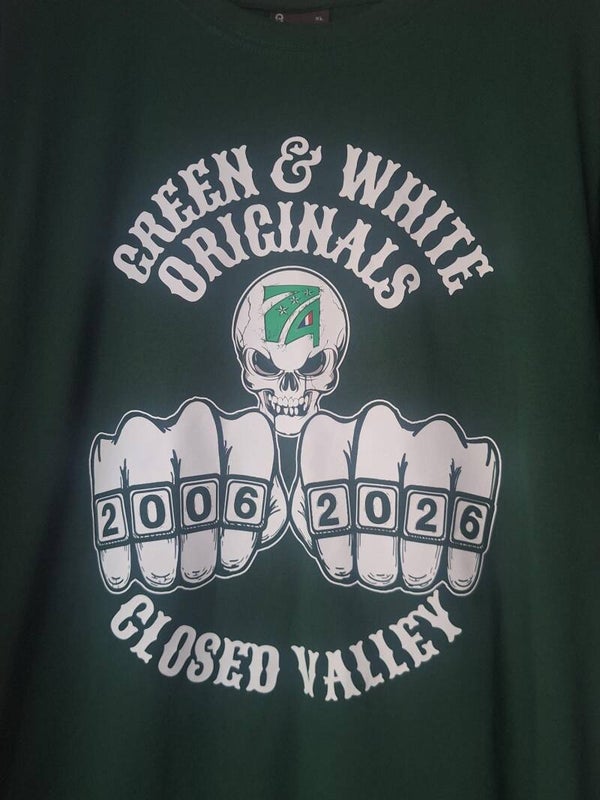 T Shirt - Limited 20th Anniversary Closed Valley - Support